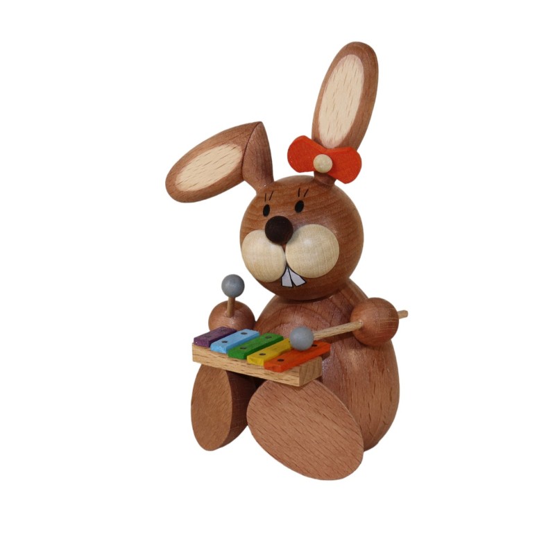 Osterhäsin sitzen mit Xylophon Paul Ullrich 1008