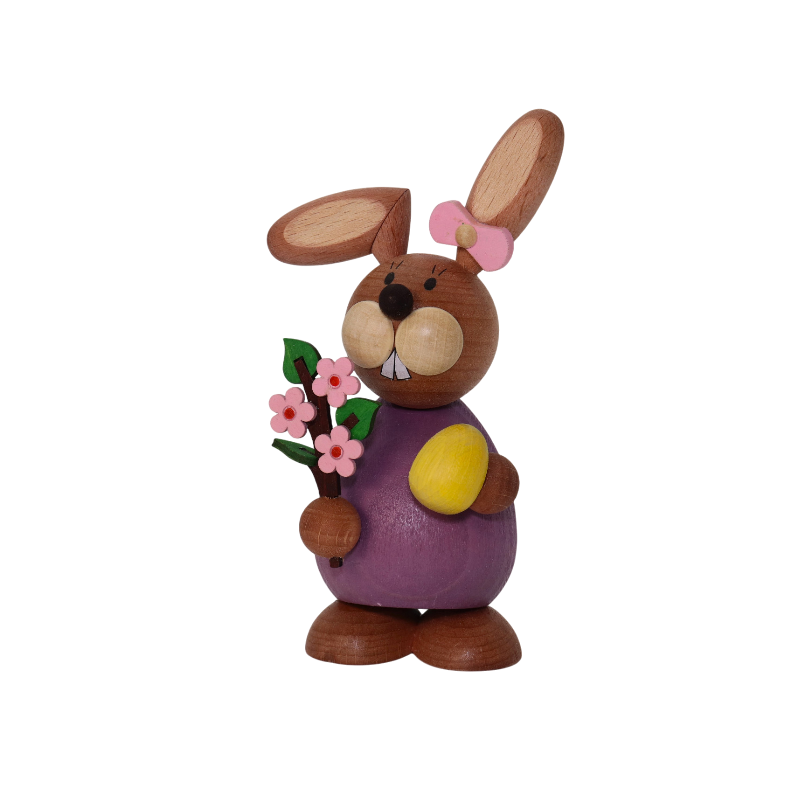 Osterhäsin stehend mit Blütenzweig Paul Ullrich 1009