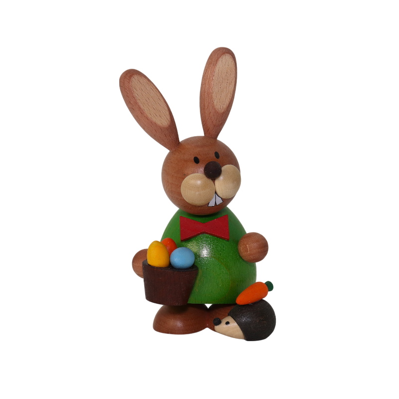 Osterhase mit Igel und Eierkorb Paul Ullrich 1011