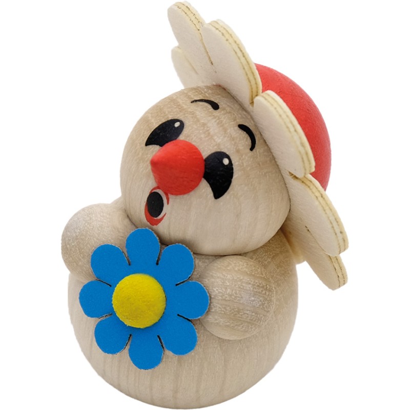 Karsten Braune Cool Man Blumengruß mit Blütenmütze und roter Blume 73 rot