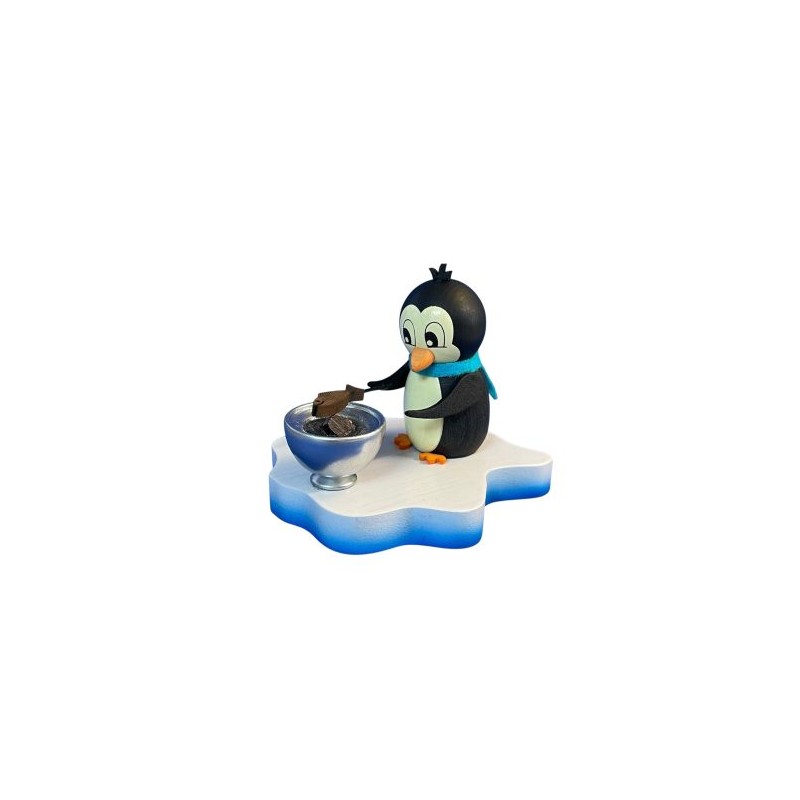 jun.Holz Pinguin Gebraten" mit Tiegel P1327