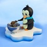 jun.Holz Pinguin Gebraten" mit Tiegel P1327