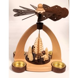 Pyramide Waldarbeiter Teelichtpyramide Legler 83/201