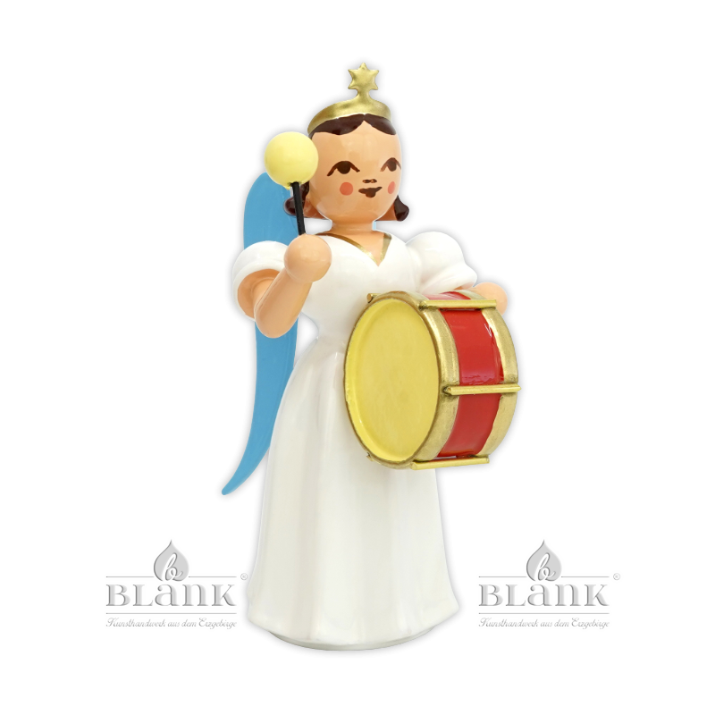 Blank Engel, Langrock farbig mit Pauke ELF 005