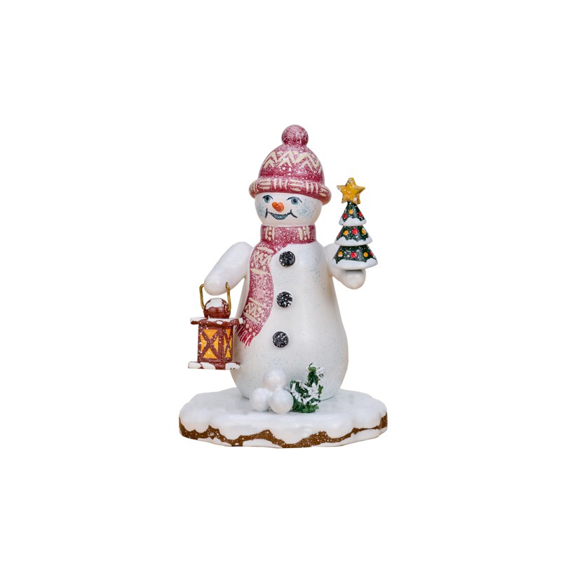 Hubrig Volkskunst GmbH Winterkinder Schneemann Tannenlicht 110h0069