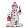 Hubrig Volkskunst GmbH Winterkinder Schneemann Tannenlicht 110h0069