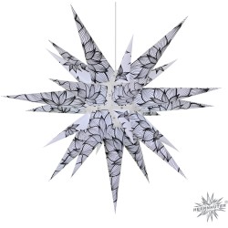 Herrnhuter Papierstern I6, Innenstern 60 cm Sonderedition grafische Dahlie