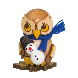 Eulenkind mit Schneemann Kuhnert 37426