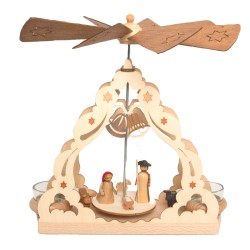 Teelichtpyramide mit Krippe Kuhnert 24078
