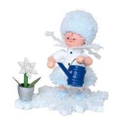 Drechslerei Kuhnert Schneeflöckchen mit Gießkanne 43142