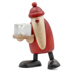 Björn Köhler Weihnachtsmann mit Glühweintassen, groß 7548