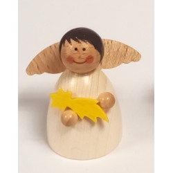 Engel weiß mit Sternschnuppe Holzwaren Egermann 461 Sternschnuppe