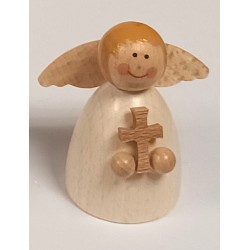 Engel weiß mit Kreuz Holzwaren Egermann 461 Kreuz