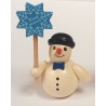 Schneemann mit Kristall und Melone Holzwaren Egermann 303
