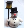 Schneemann mit Laterne und Zylinder Holzwaren Egermann 304