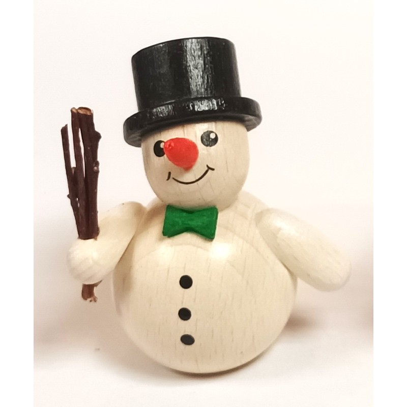 Schneemann mit Reisig Zylinder Holzwaren Egermann 311 zylinder