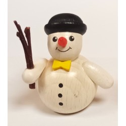 Schneemann mit Reisig Melone Holzwaren Egermann 311 melone