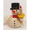 Schneemann mit Kerze Zylinder Holzwaren Egermann 305 zylinder