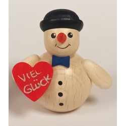 Schneemann mit Herz und Melone Holzwaren Egermann 349 Melone