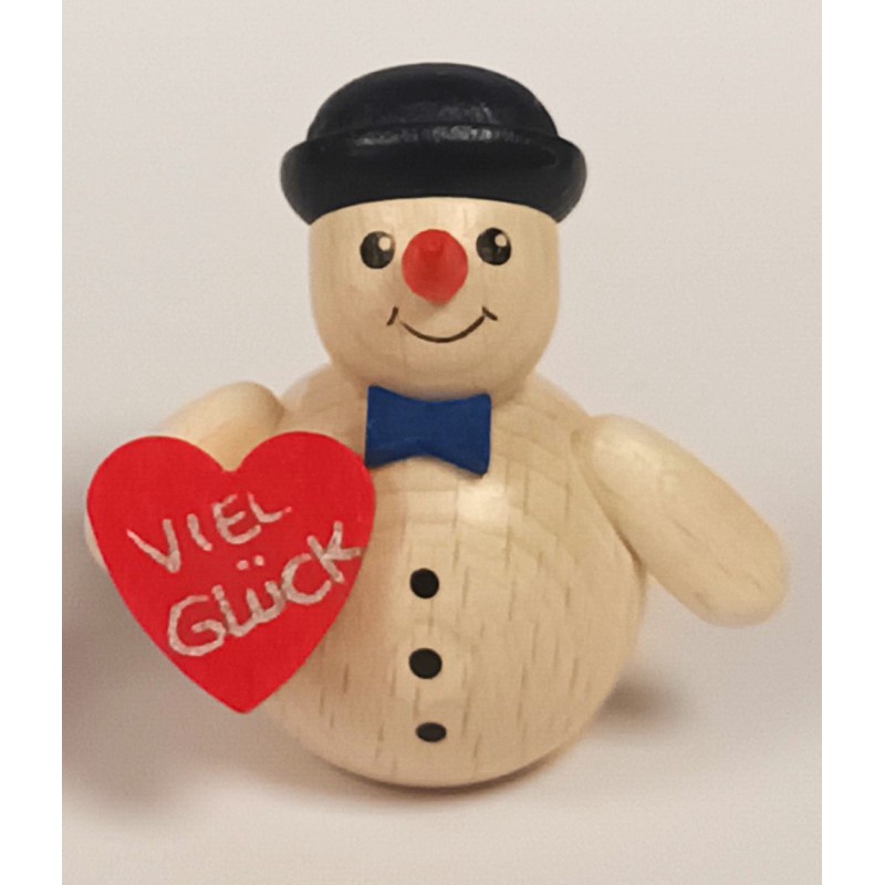 Schneemann mit Herz und Melone Holzwaren Egermann 349 Melone