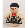 Schneemann mit Schwibbogen und Melone Holzwaren Egermann 318 Melone