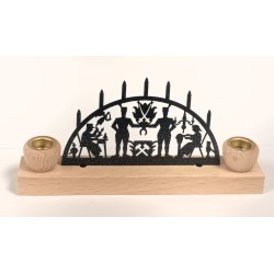 Kerzenhalter Schwibbogen "Erzgebirge" mittel Holzwaren Egermann SB 80 K