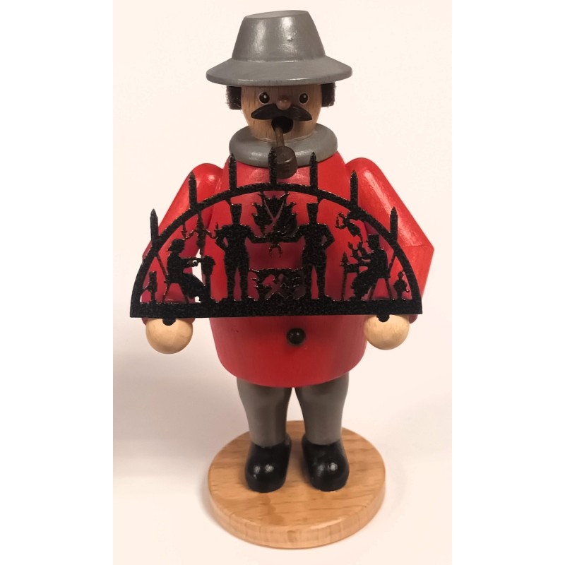 Räuchermann mit Metallschwibbogen Egermann 935 rot