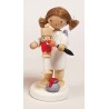 Flade Flachshaarengel Engel mit Nussknacker und Pinsel Flade 61139