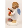 Flade Flachshaarengel Engel mit Puppe und Pinsel Flade 61140
