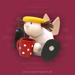 Hobler Engel Lotte mit Kaffeetasse Hobler Figuren 7024