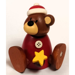 Hobler Bärchen Lars Christmas sitzend mit Stern Hobler Figuren 1302