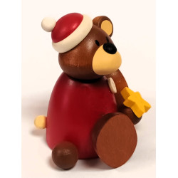Hobler Bärchen Lars Christmas sitzend mit Stern Hobler Figuren 1302