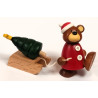 Hobler Bärchen Lars Christmas mit Schlitten und Bäumchen Hobler Figuren 1303