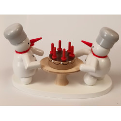 Bäcker Schneemannpaar mit Torte Ralf Zenker 001-200-31