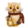 Mini Eule mit Weihnachtskugel gold Kuhnert 37381/GO