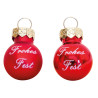 Mini Eule mit Weihnachtskugel rot Kuhnert 37381/R