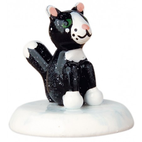 Winterkinder - schwarze Katze