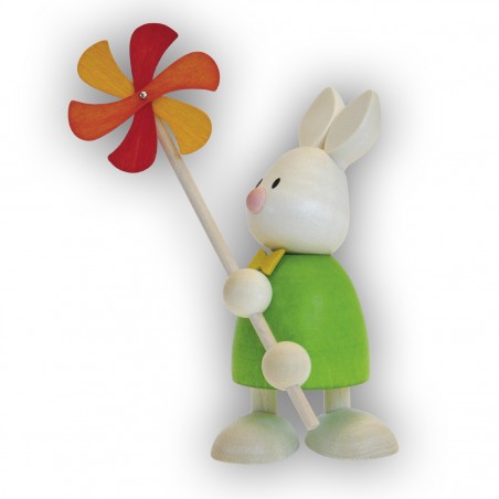 Kaninchen Max mit Windmühle
