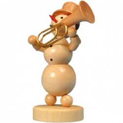 Schneemannmusikant mit Tuba