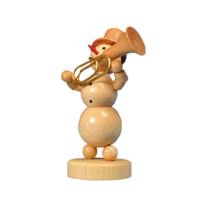 Schneemannmusikant mit Tuba