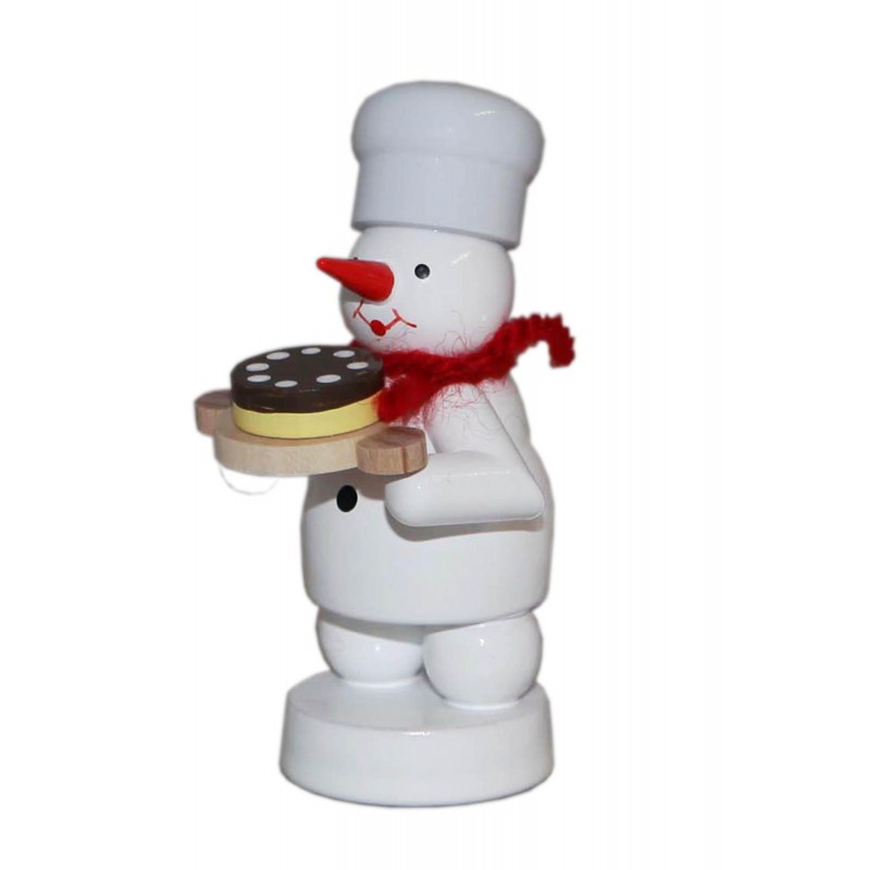 Bäcker Schneemann mit Torte