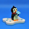 Pinguin auf Eisscholle - "Eisblumen"