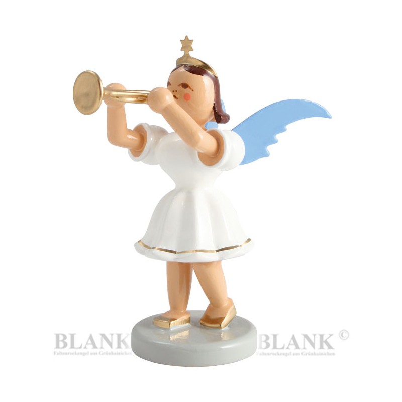 Blank Engel Kurzrock farbig mit Trompete
