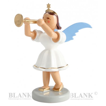 Blank Engel Kurzrock farbig mit Trompete