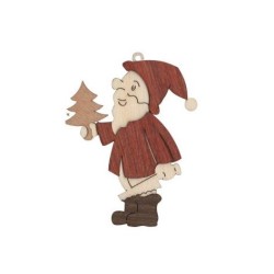 Baumschmuck Weihnachtsmann mit Baum