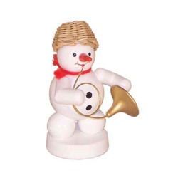 Schneemann Musikant mit...