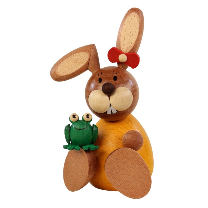 Osterhase sitzend mit Frosch Ullrich 0993