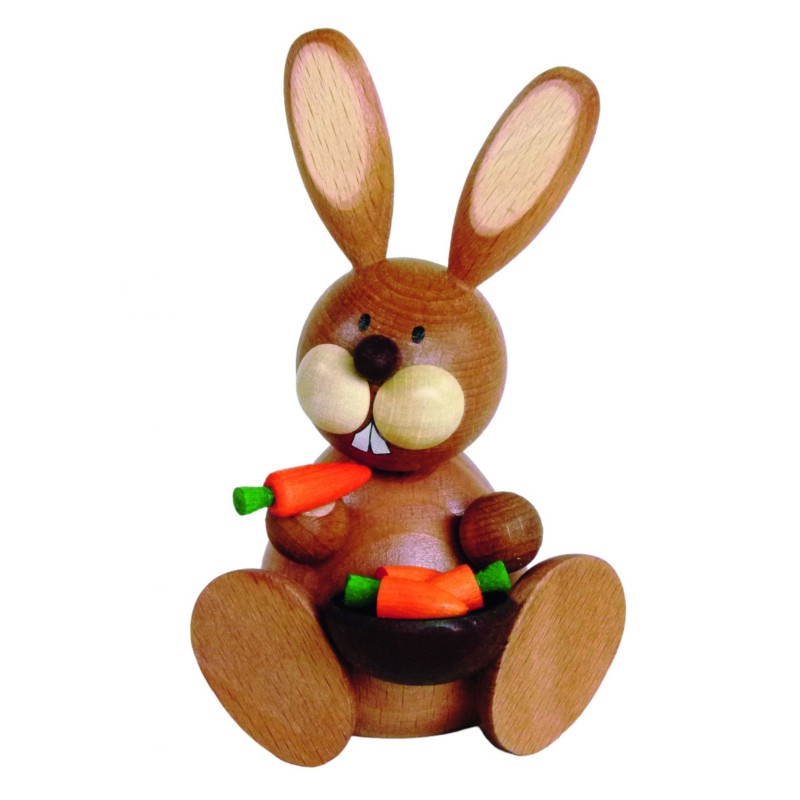 Osterhase sitzend mit Möhrenkorb Ullrich 0970