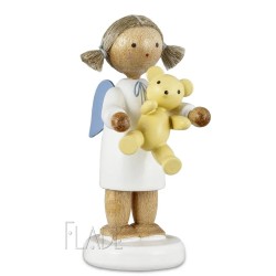 Werkstätten Flade Flachshaarengel mit Teddybär Flade 6113