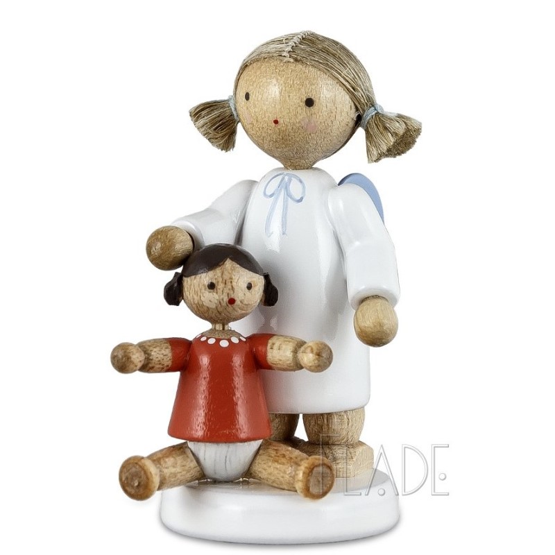 Werkstätten Flade Engel mit Puppe Flade 6121